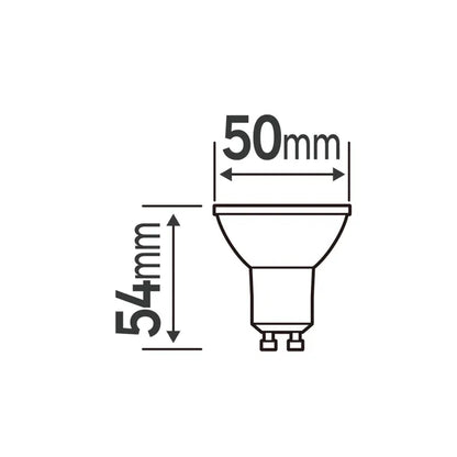 Ampoule led réflecteur GU10, 100°, 300Lm = 35W, blanc