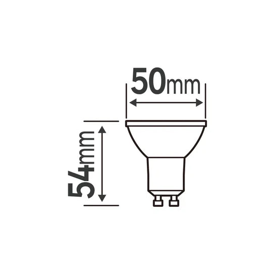 Ampoule led réflecteur GU10, 100°, 300Lm = 35W, blanc