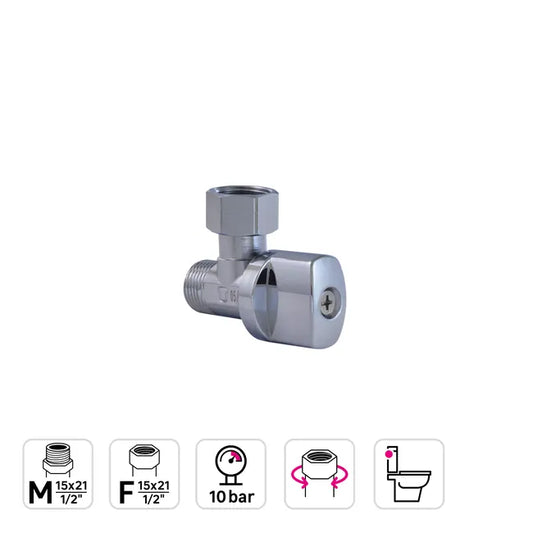 Robinet d'arrêt WC