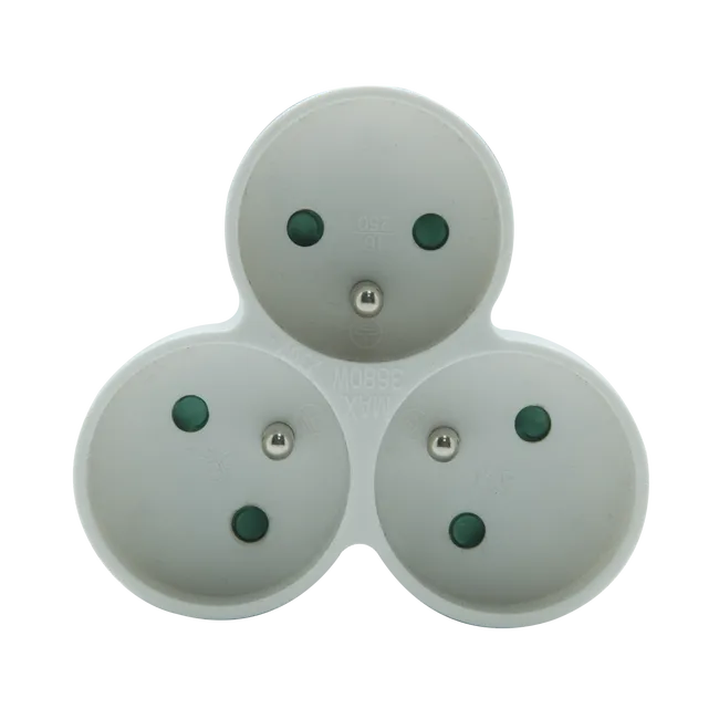 Triplite murale, 3 prises 16A, blanc